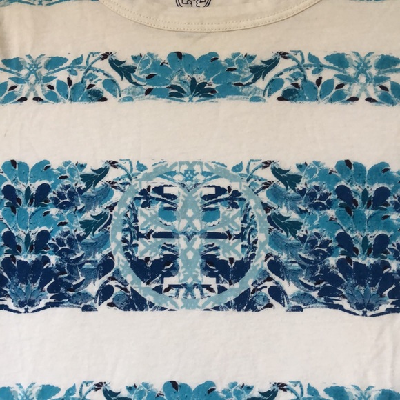 Tory Burch Blue Monarch Nerina Stripe Tee Combo - Picture 2 of 4